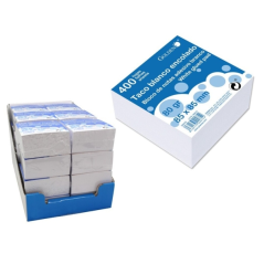 Billet de 400 billets Bismark Taco collé 85 x 85 mm - Blanc