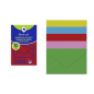 Lot de 10 enveloppes en papier Bismark - Dimensions : 76 x 120 mm - Couleurs assorties