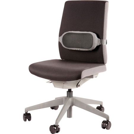 Coussin de soutien lombaire Fellowes série I-Spire - Sangle réglable - Mousse souple - Noir/Gris