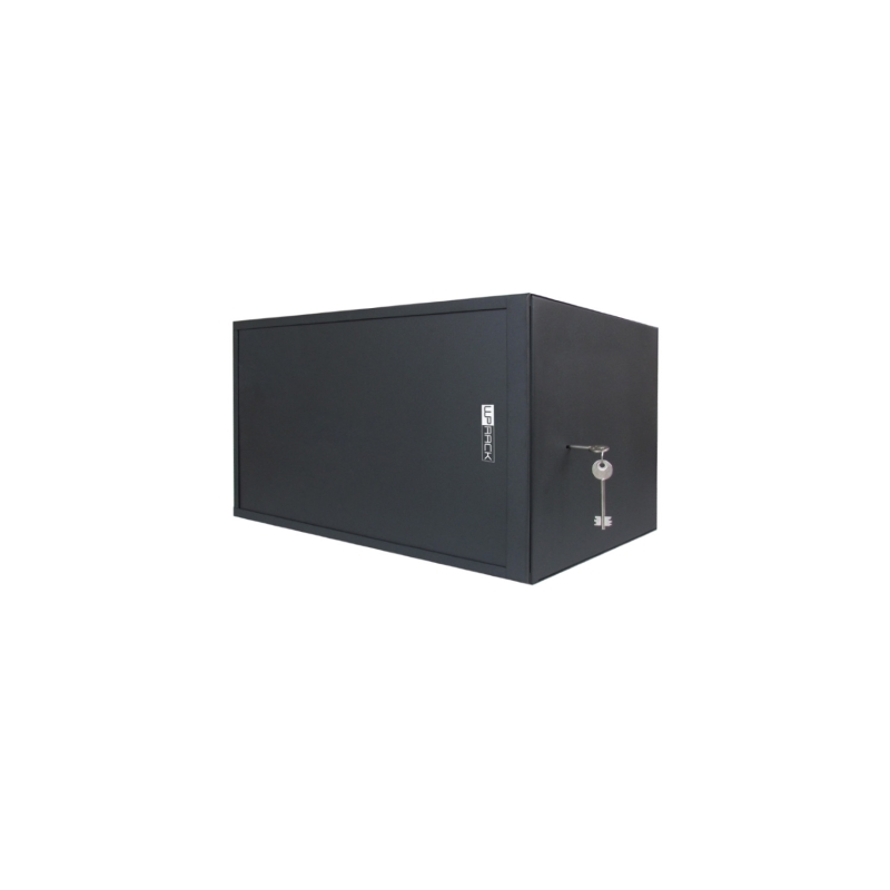 Armoire murale de sécurité WP RWS-06504-B 6U - Portes coulissantes - Antivol classe RC4 - 560 x 400 x 400 mm - Noir