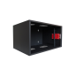 Armoire murale de sécurité WP RWS-06504-B 6U - Portes coulissantes - Antivol classe RC4 - 560 x 400 x 400 mm - Noir