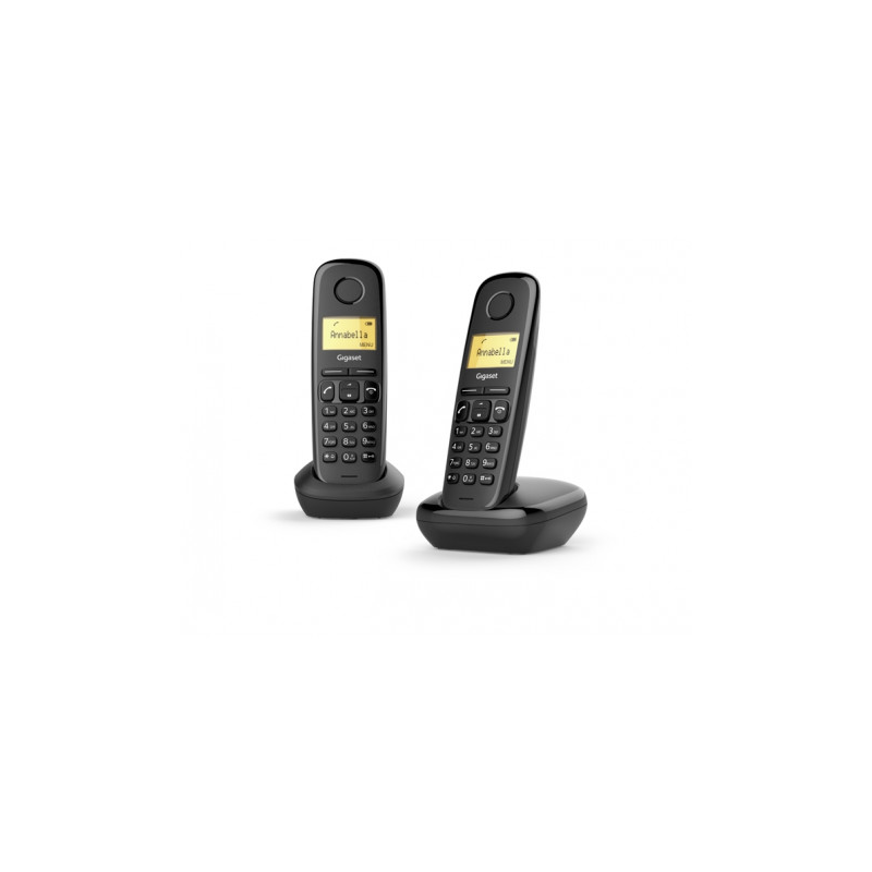 Téléphone sans fil Gigaset A270 Duo avec DECT + 1 combiné supplémentaire - Identification de l'appelant - Mains libres