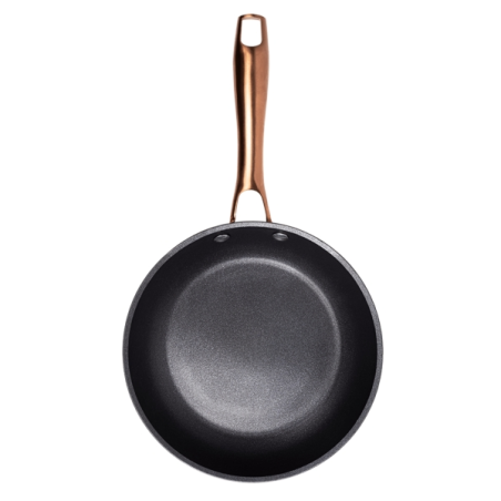 Poêle à frire Cecotec Polka Fantasy Golden 24 cm en aluminium forgé - Poignée rivetée en acier inoxydable - Antiadhésive