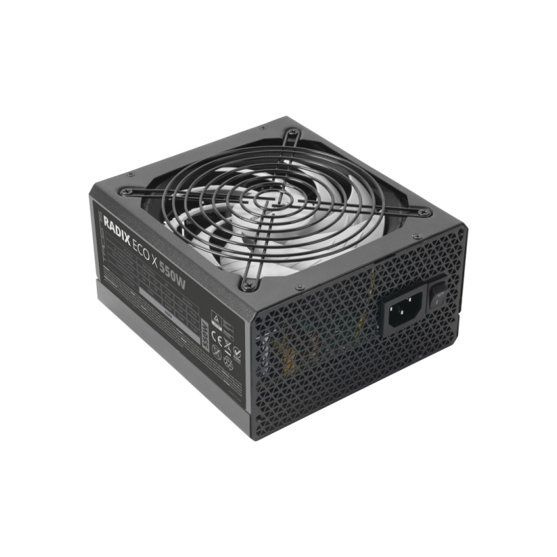 Alimentation Tacens Radix Eco X 550 ATX 550 W - PFC actif - Ventilateur 140 mm 12 dB - 80 Plus Silver - 160 x 150 x 85 mm - Noir