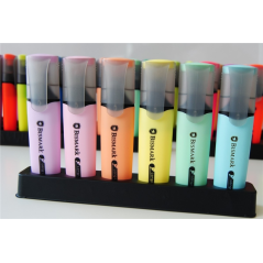 Lot de 6 marqueurs fluorescents Bismark pointe biseautée