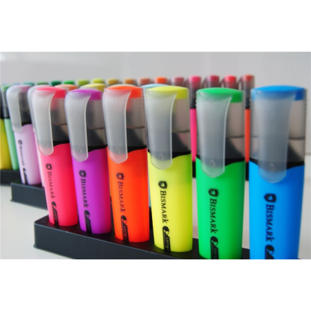 Lot de 6 marqueurs fluorescents Bismark pointe biseautée