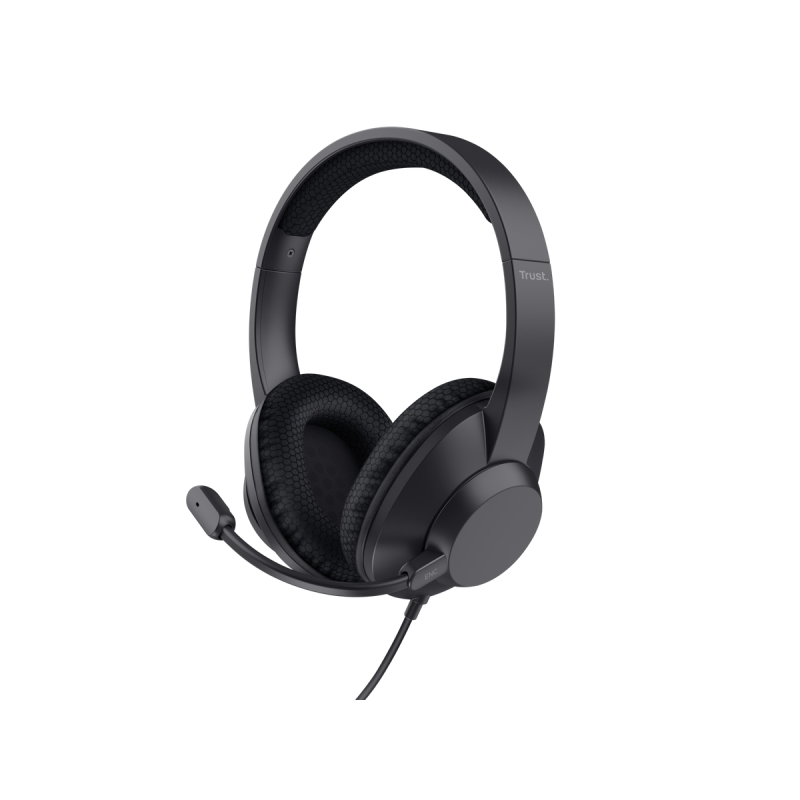 Casque audio USB Trust Ayda Max avec microphone - Arceau rembourré - Réduction de bruit - Câble de 1,80 m