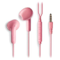 Écouteurs intra-auriculaires NGS CROSS FLIP avec microphone - Jack 3,5 mm - Bouton multifonction - Couleur rose