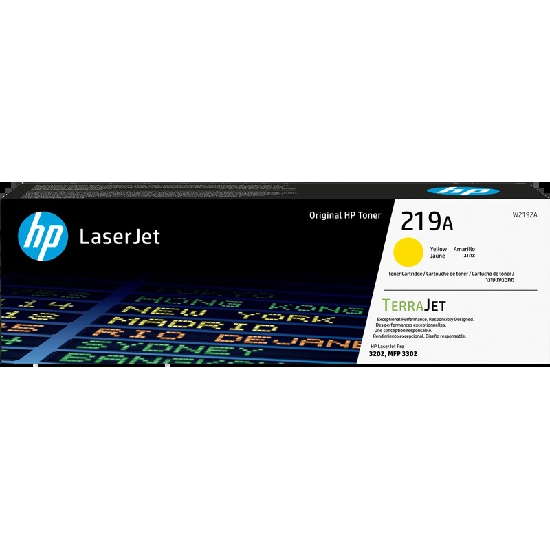 Cartouche de toner jaune authentique HP W2192A - 219A