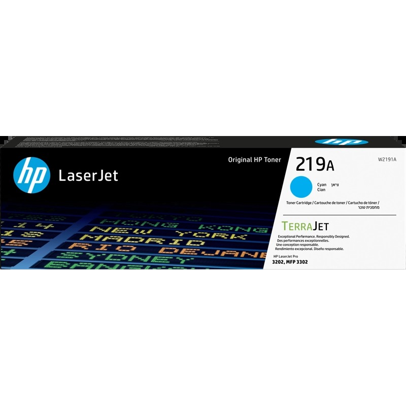 Cartouche de toner cyan originale HP W2191A - 219A