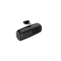 Batterie externe LiPo Blackbyte 5000 mAh/Power Bank - 10 W - Entrée et sortie USB-C - Support intégré - Revêtement caoutchouté