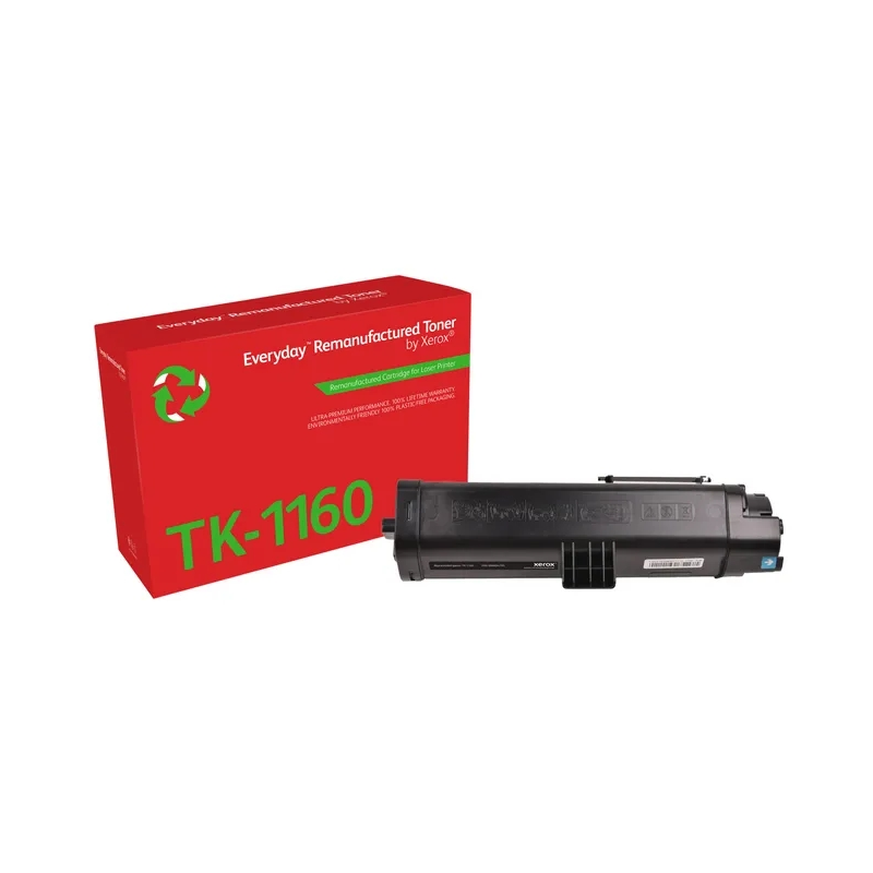 Cartouche de toner noir reconditionnée Kyocera TK1160 Xerox Everyday