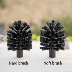 Brosse rotative pour tuyau Innovagoods Twise - Régulateur de pression - Multifonctionnelle - 39 x 7 x 7 cm - Grise et jaune