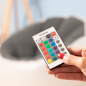 Fauteuil gonflable Innovagoods Cight avec lumières LED multicolores - Télécommande - Indice de protection IP67 - Matériau doux