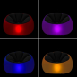 Fauteuil gonflable Innovagoods Cight avec lumières LED multicolores - Télécommande - Indice de protection IP67 - Matériau doux