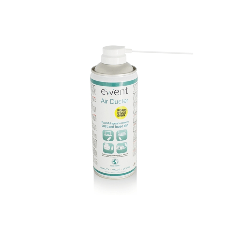 Spray à air comprimé Ewent - Inversible - 220 ml - Applicateur pour zones difficiles - Couleur transparente