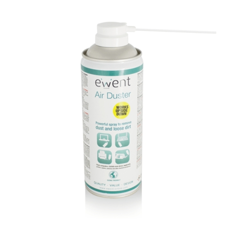 Spray à air comprimé Ewent - Inversible - 220 ml - Applicateur pour zones difficiles - Couleur transparente