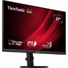 Moniteur ViewSonic VG2709-2K-MHD-2 27" IPS QHD HDR LED - Temps de réponse de 4 ms - Haut-parleurs 5 W - Réglable en hauteur