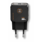 Chargeur mural ultra-rapide TechOneTech GaN 20W noir + câble USB-C
