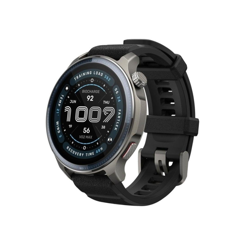 Montre connectée Amazfit Balance 2 avec écran 1,5" - Verre saphir - Étanchéité 10 ATM - Jusqu'à 21 jours d'autonomie - Noir