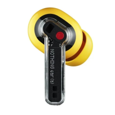 Écouteurs Bluetooth Nothing Ear (a) TWS - Réduction active du bruit - Technologie Clear Voice - Charge rapide - Jaune