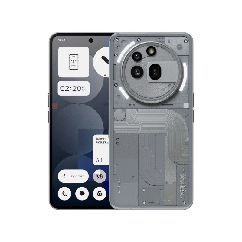 Nothing Phone (3a) Pro - Smartphone avec écran 6,77" - 12 Go de RAM et 256 Go de stockage - Appareil photo 50 MP - Batterie