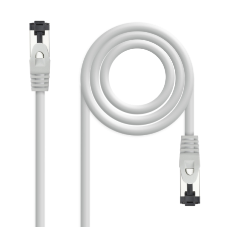 Câble réseau Nanocable Cat. 8.1 2 GHz LSZH SSTP AWG26 - Longueur 7 m - Gris