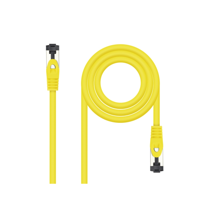 Câble réseau Nanocable Cat. 8.1 2 GHz LSZH SSTP AWG26 - Longueur 2 m - Jaune