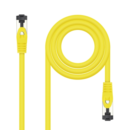 Câble réseau Nanocable Cat.8.1 2 GHz LSZH SSTP AWG26 - Longueur 1 m - Jaune