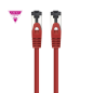 Câble réseau Nanocable Cat.8.1 2 GHz LSZH SSTP AWG26 - Longueur 0,30 m - Rouge