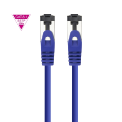 Câble réseau Nanocable Cat. 8.1 2 GHz LSZH SSTP AWG26 - Longueur 0,25 m - Couleur bleu