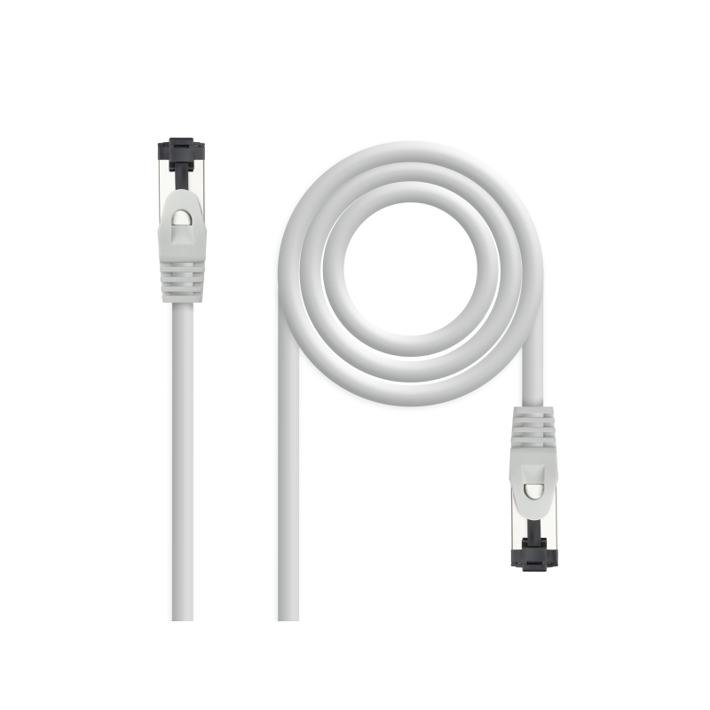 Câble réseau Nanocable Cat. 8.1 2 GHz LSZH SSTP AWG26 - Longueur 0,25 m - Couleur gris