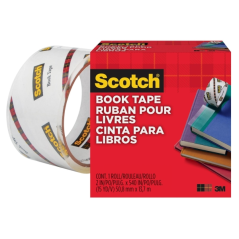 Ruban de réparation Scotch Book - 50,8 mm x 13,7 m - Transparent