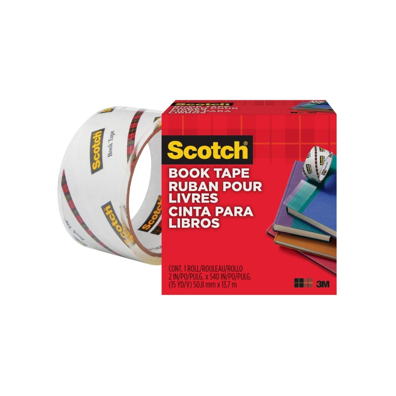 Ruban de réparation Scotch Book - 50,8 mm x 13,7 m - Transparent