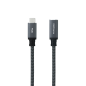 Câble d'extension Nanocable USB-C 3.2 mâle vers USB-C 3.2 femelle - Gen2x2 20 Gbit/s - 100 W 5 A - 4K 60 Hz - 0,5 mètre - Mesh