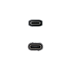 Câble d'extension Nanocable USB-C 3.2 mâle vers USB-C 3.2 femelle - Gen2x2 20 Gbit/s - 100 W 5 A - 4K 60 Hz - 0,5 mètre - Mesh