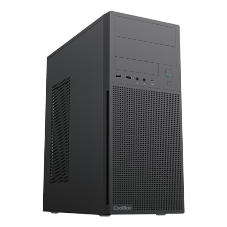Boîtier tour ATX Coolbox A780 - Compatible disques 3,5" et 2,5" - Ports USB-C, USB-A 3.2, USB-A 2.0 et audio - Noir