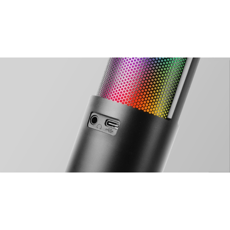 Microphone gaming Mars Gaming MMIC-SC - Bras mécanique omnidirectionnel - Filtre anti-pop en grille métallique - Éclairage