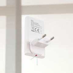 Adaptateur de voyage Tooq - Compatible avec l'UE, le Royaume-Uni et la Corée du Sud - Technologie GaN 65 W - Ports USB-C PD et