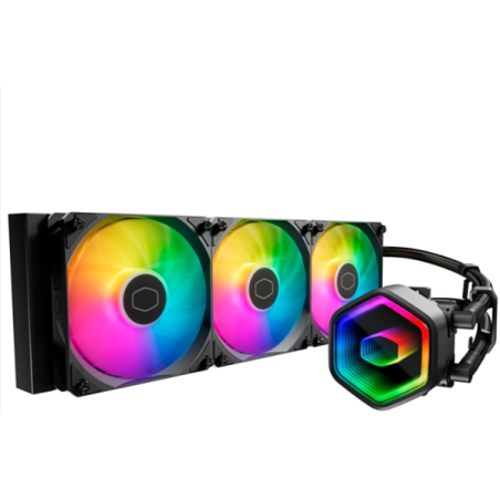 Kit de refroidissement liquide Cooler Master Masterliquid 360 Core II Lite ARGB - Ventilateurs préinstallés - Tubes de 400 mm