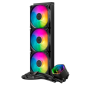 Kit de refroidissement liquide Cooler Master Masterliquid 360 Core II Lite ARGB - Ventilateurs préinstallés - Tubes de 400 mm