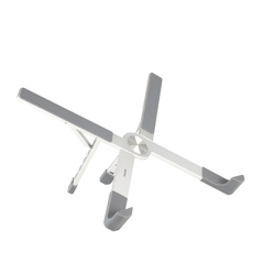 Support pour ordinateur portable Tooq jusqu'à 17,3" - Pliable et portable - Argent