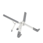 Support pour ordinateur portable Tooq jusqu'à 17,3" - Pliable et portable - Argent