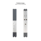 Support pour ordinateur portable Tooq jusqu'à 17,3" - Pliable et portable - Argent