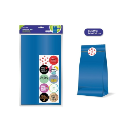 Lot de 10 enveloppes Bismark en papier kraft 50 g/m² avec 10 autocollants de fermeture - Dimensions : 24 x 42 x 6 cm - Idéal