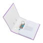 Classeur à levier Elba Rado A4 - Dos 80 mm - Œillet, Rado et porte-cartes avec étiquette - Résistant et durable - Violet
