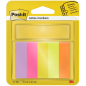 Lot de 5 blocs de 100 marqueurs repositionnables Post-It - Forme rectangulaire - Couleurs assorties