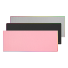 Tapis de souris extra large Mars Gaming MMP224 - Base antidérapante - Surface en nanotextile flexible - 880 x 330 x 3 mm - Rose