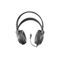 Casque gaming Mars Gaming MH124 - Câble de 180 cm - Contrôle du volume - Microphone flexible intégré - Éclairage FRGB - Noir