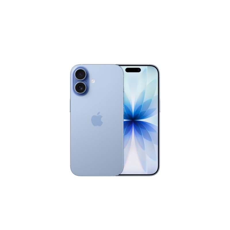 Apple iPhone 17, écran 6,3 pouces, puce A19, 256 Go, bleu brume